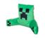 Grünes MINECRAFT Relaxkissen, Creeper mit schwarzem, pixeligem Gesicht.
