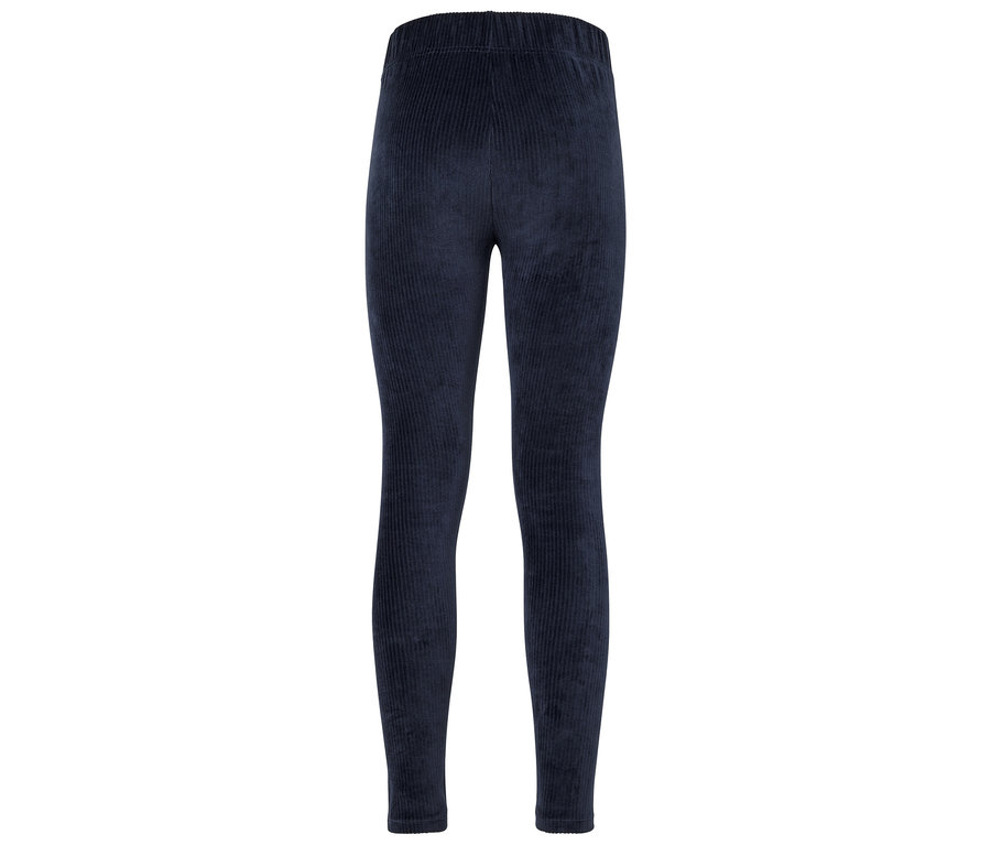 Dunkelblaue Cord Leggings.