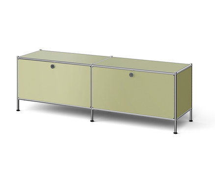 Metall-Lowboard »CN3« mit Klappenfächern, pistazie