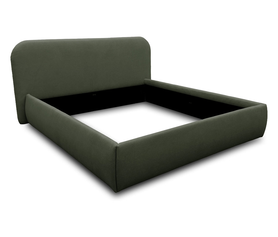 DOMO collection Polsterbett, 180 x 200 cm, grün.