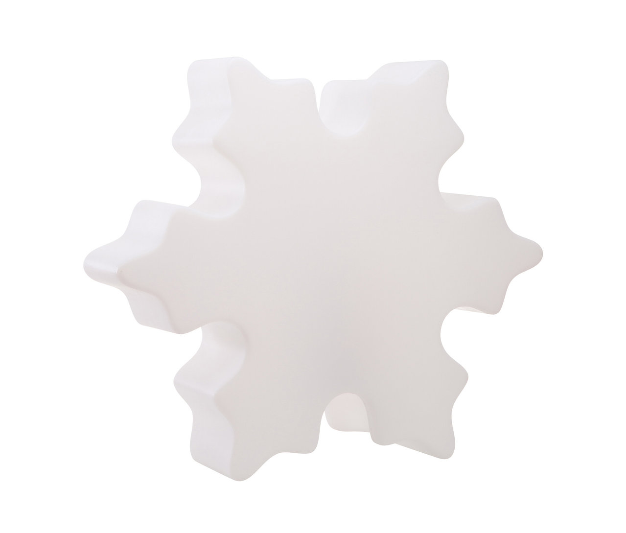 Weiße 8 seasons design LED-Schneeflocke, 60 cm.
