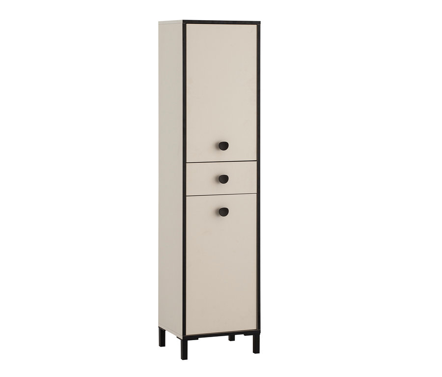 Hochschrank »Edda«, 2 Türen und 1 Schublade, cremebeige.