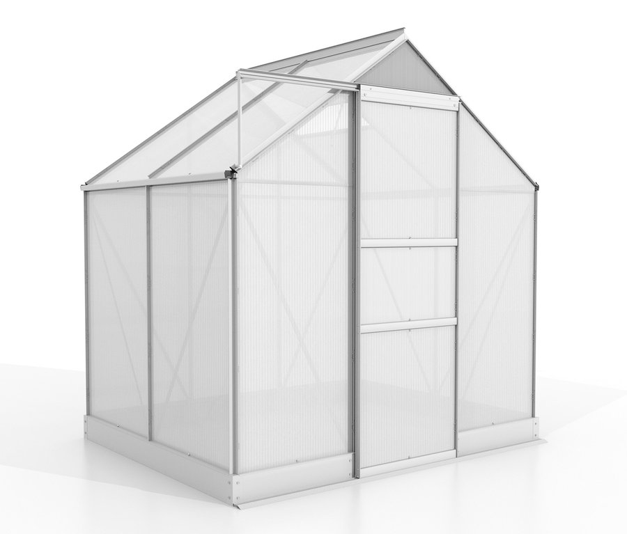 Abbildung des Vitavia Gewächshauses »Nereus 3 m²«, Hohlkammerplatten, 6 mm.