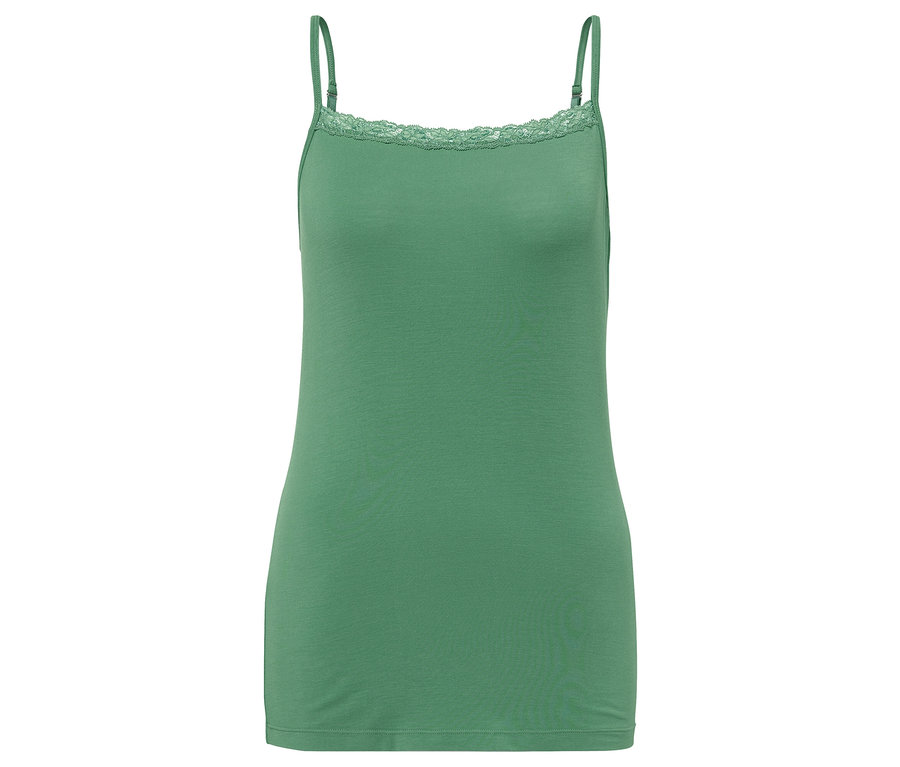 Grünes Modal-Hemdchen.