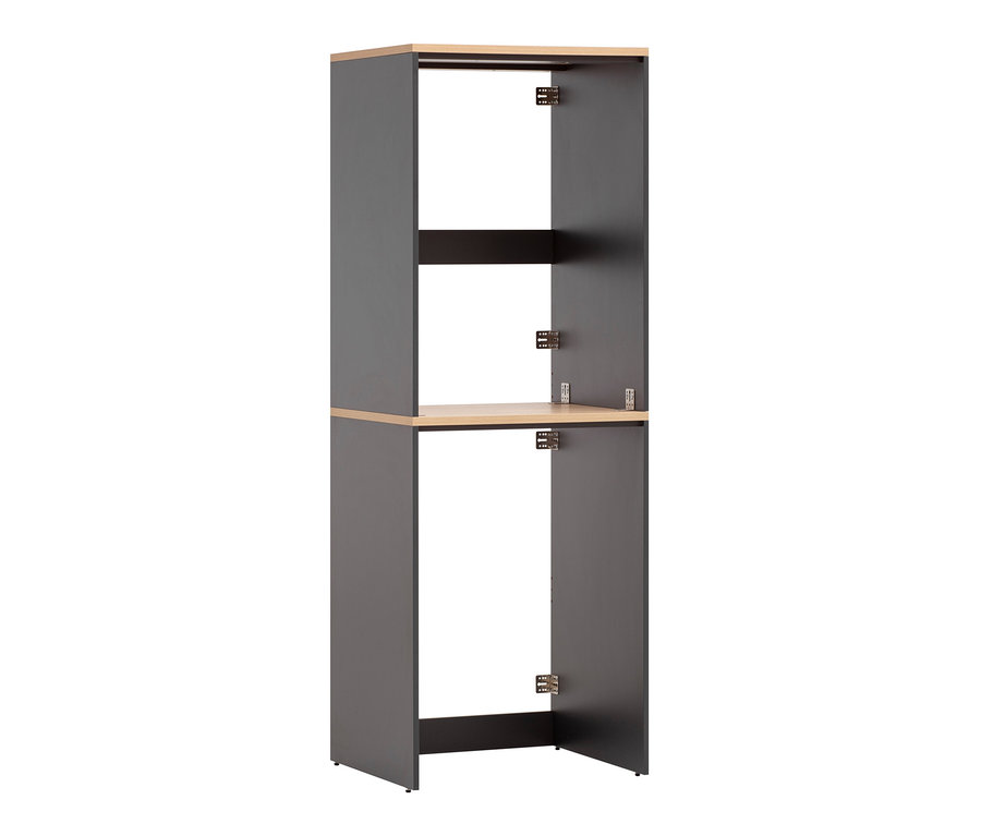 Anthrazitfarbener Waschmaschinenumbau »Solea U670«, 2er-Set.