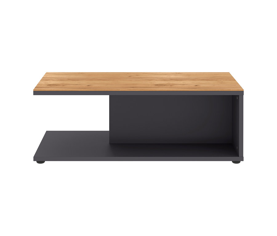 Detailaufnahme von einem graphitfarbenen Couchtisch »CALIFORNIA«.