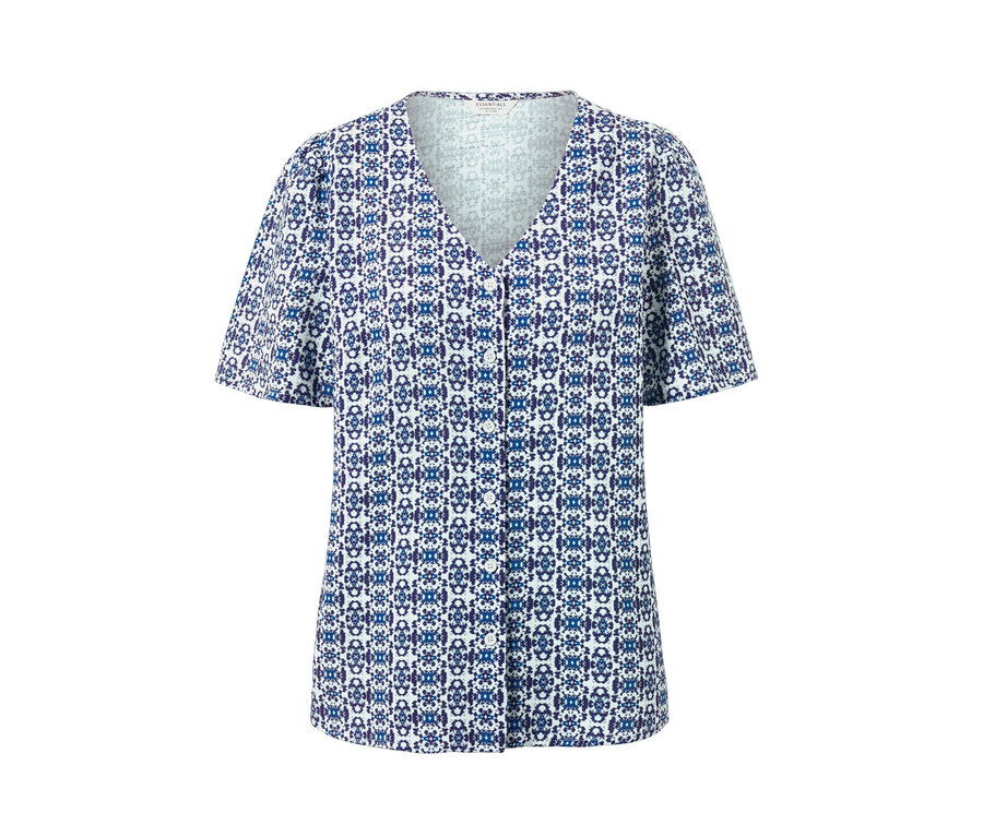 Bluse mit Alloverprint.