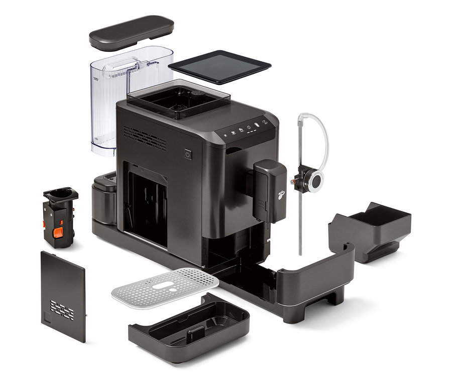 Explosionsdarstellung der »Esperto 2 Milk« Granite Black.