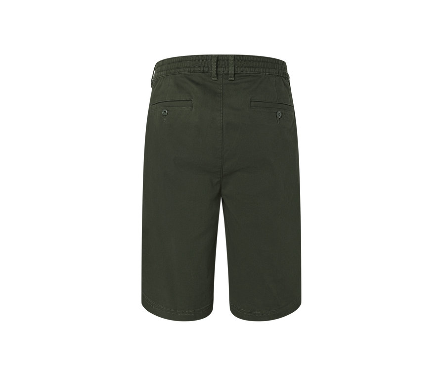 Rückansicht von Khaki-Chino-Shorts.
