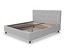 Helles graues TEMPUR FORM™ Bett DOTS, 180 x 200 cm, mit Lattenrost.