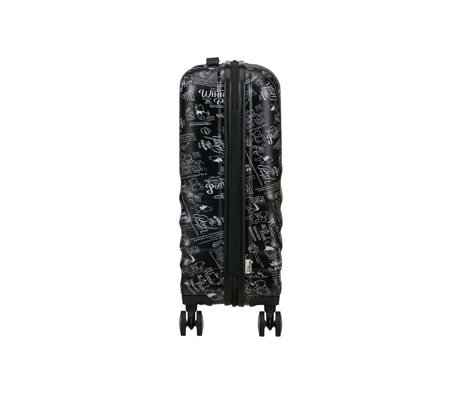 Schwarzer American Tourister Wavebreaker »Winnie Poo«, klein, mit weißen Winnie Puuh Zeichnungen.