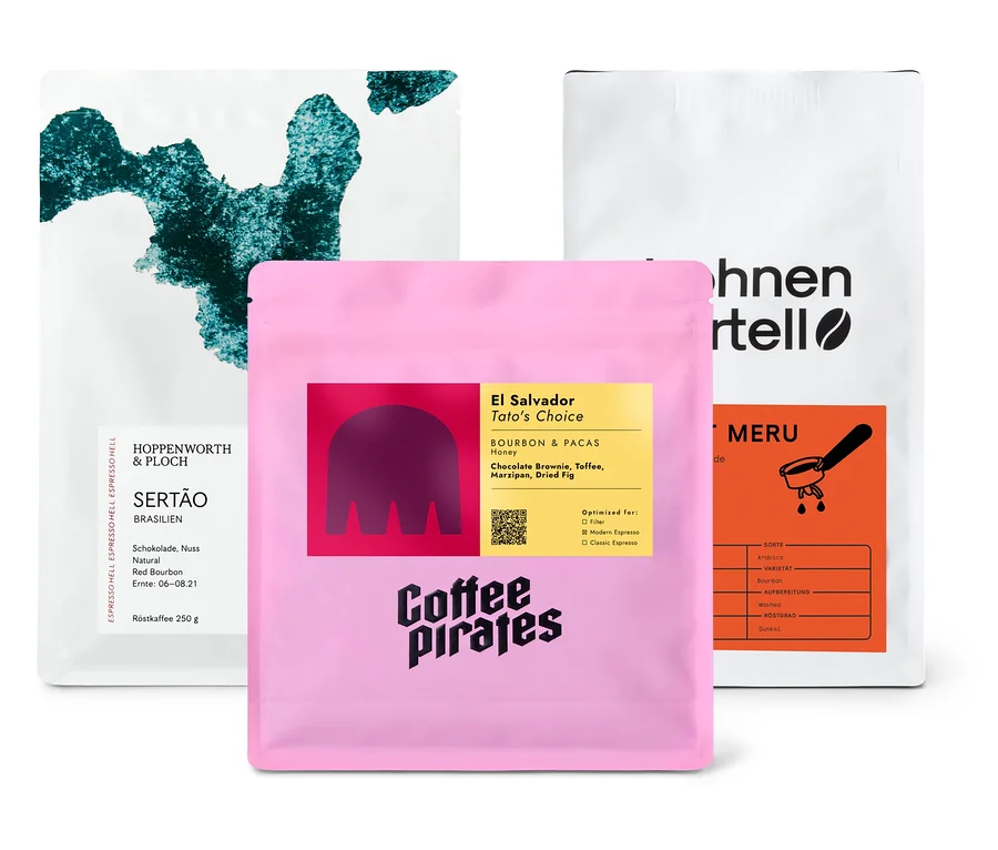 Espresso Probierpaket "3-Länder Kaffeeset" - 3x 250 g Ganze Bohne