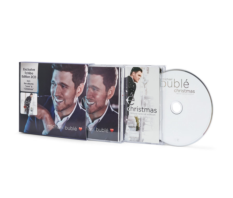 Doppel-CD Michael Bublé „Love Deluxe“ und „Christmas Deluxe“.