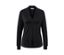Blusenshirt mit V-Ausschnitt, schwarz