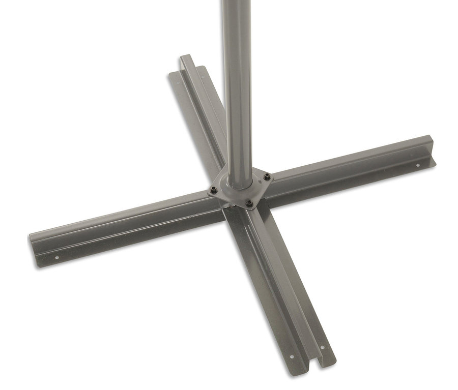 Ständer des hellgrauen Leco Ampelschirm* Ø 300 cm Sonnenschirms.