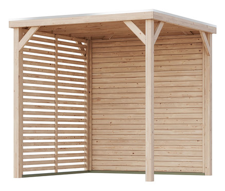 Karibu Pavillon »Sotis« mit Massivholz-Balken