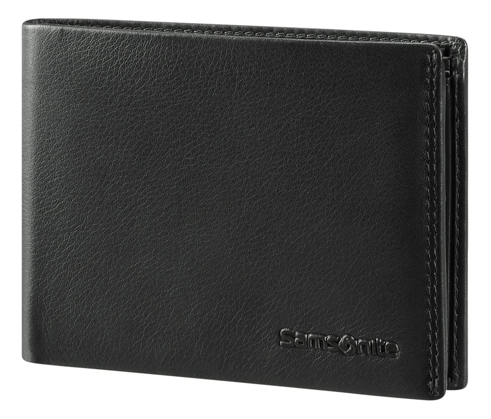 Nahaufnahme einer schwarzen Samsonite Geldbörse Coin Light »ATTACK 2 SLG«.