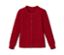 Rote Kleinkind-Strickjacke mit Knöpfen.