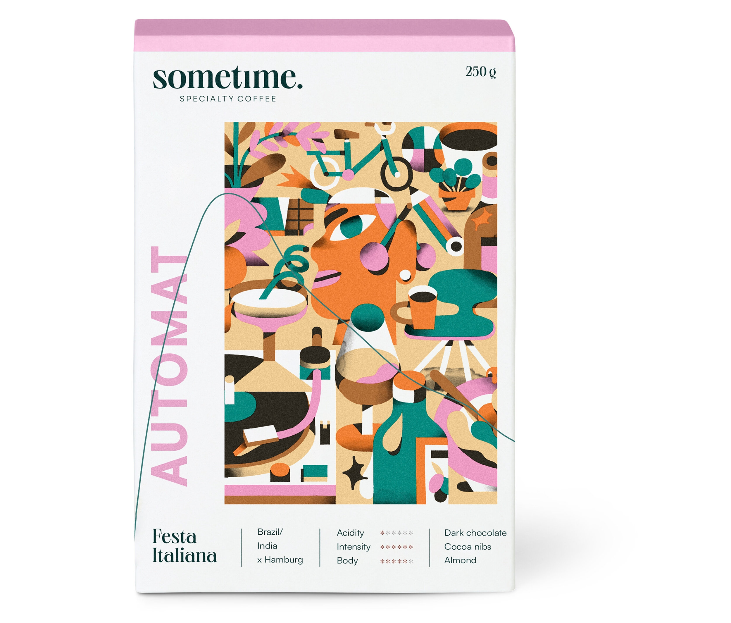 Packung sometime - FESTA ITALIANA Caffè Crema - 250 g Ganze Bohne.