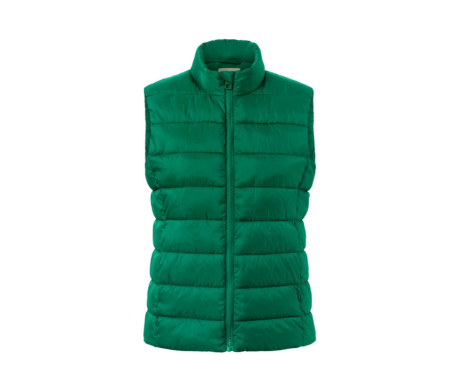 Grüne Steppweste.