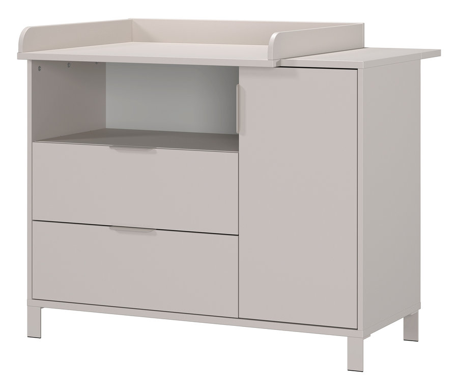 Set »Alkmaar« breit, Kommode und Wickelaufsatz.