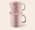 Kaffeebecher mit Filter, rosa