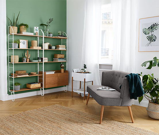 Metall Wandregalmodul mit 5 Regalböden online bestellen bei Regale online kaufen | TCHIBO