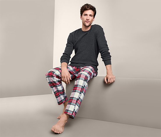 Pyjama Mit Flanellhose Online Bestellen Bei Tchibo 600524