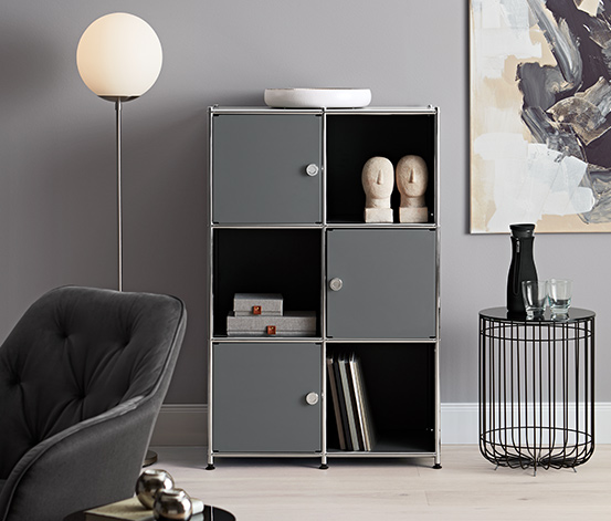 Metallregal mit 3 versetzbaren Türen online bestellen bei Metall Regal mit 3 versetzbaren Türen online bestellen bei