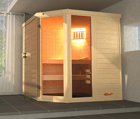 WEKA-Design-Sauna »Lahti«, 5,4-kW-Ofen