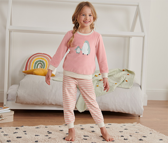 Sandy zij is Tandheelkundig Kleinkinder-Nicki-Pyjama mit Pinguinprint online bestellen bei Tchibo 650105