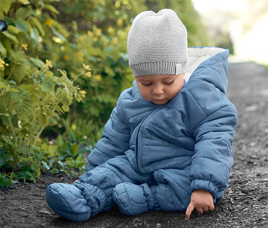 Jungen Winteroverall Baby Kleinkinder Schneeanzug mit Kapuze 62/68 Overall NEU 