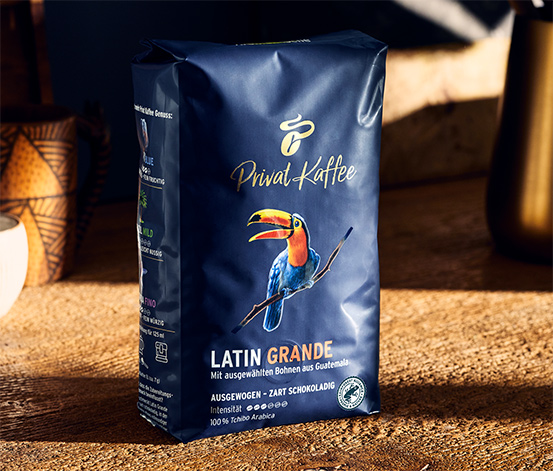 Privat Kaffee Latin Grande - 4x 500 g Ganze Bohne
