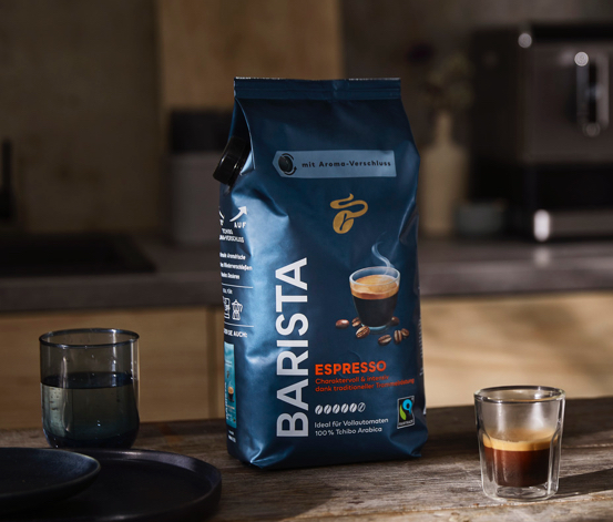 BARISTA Espresso – 2x 1 kg Ganze Bohne