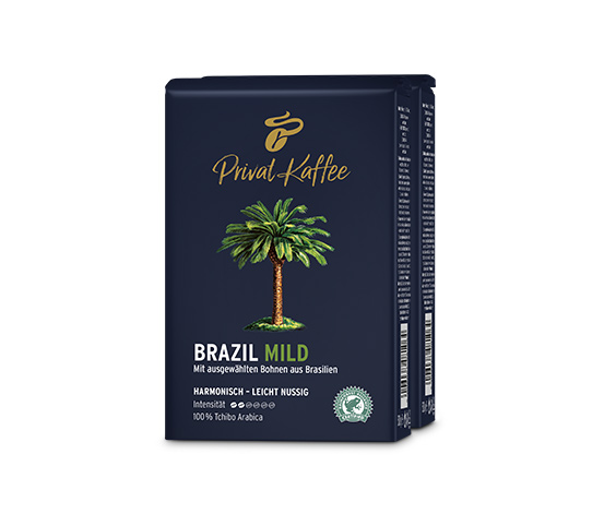 1 kg Privat Kaffee Brazil Mild - Ganze Bohne