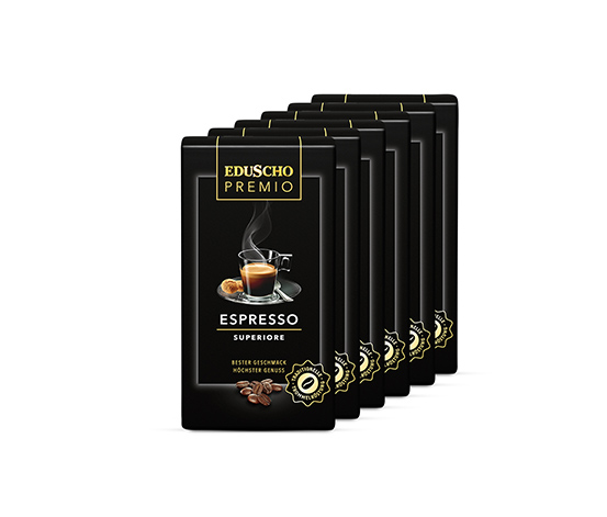 Eduscho Premio Espresso Superiore - 6x 1 kg Ganze Bohne
