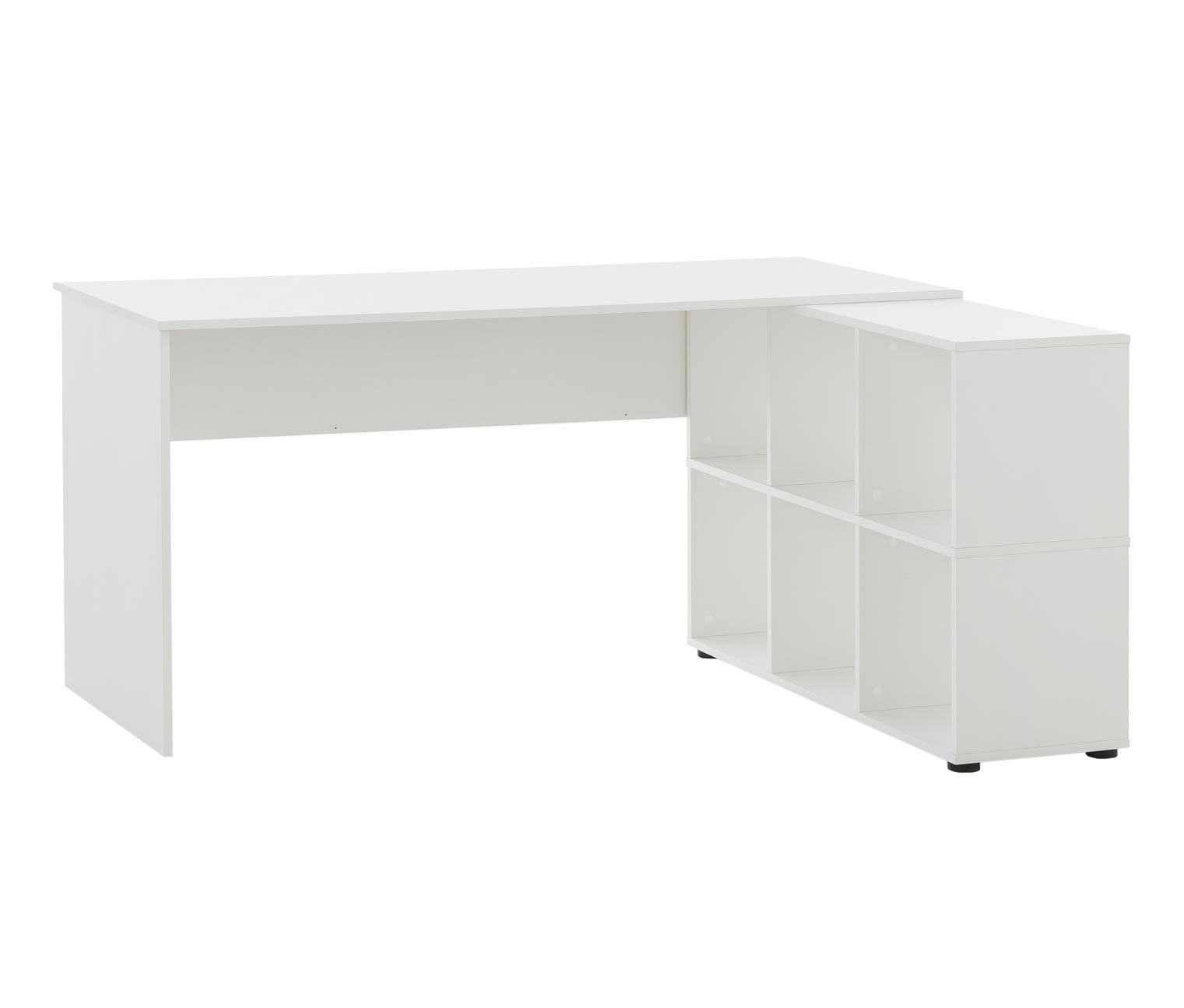 Schreibtisch mit integriertem Regal »Serie 400«, weiß online bestellen bei  Tchibo 663403