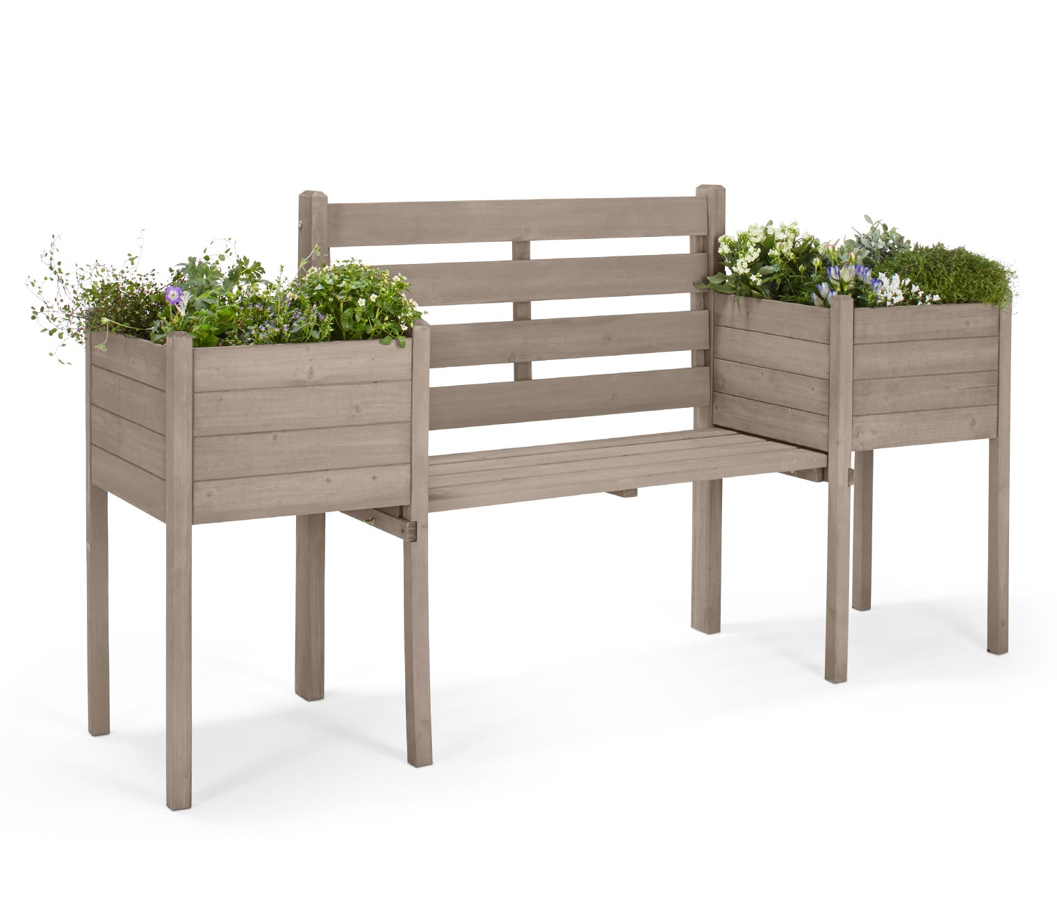 Gartenbank mit Pflanzkästen online bestellen bei Tchibo 336666