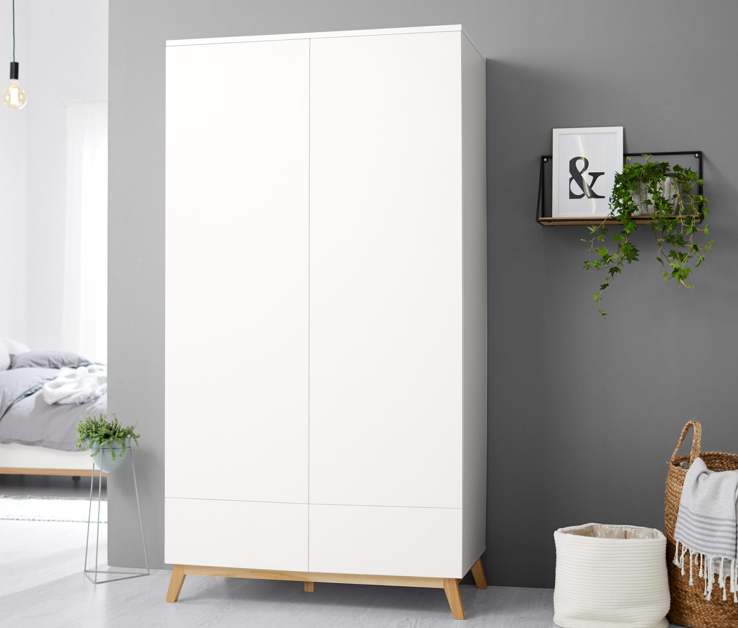 2türiger Kleiderschrank 100 cm online bestellen bei Tchibo 354216