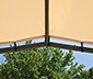 Shelter-Logic-Stoffpavillon, beige, 317 x 271 x 317 cm