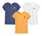 3 T-Shirts aus Bio-Baumwolle, unifarben