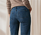 Jeans in verkürzter Länge