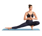 Yoga- und Fitnessmatte, blau
