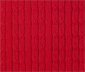 Strickpullover mit Zopfmuster, rot