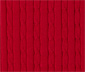 Feinstrickcardigan mit Zopfmuster, rot