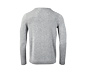 Cashmere-Pullover mit V-Ausschnitt, grau meliert