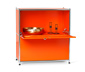 Sideboard Metall »CN3«, niedrig mit Klappenfächern, orange
