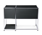 Schreibtisch Metall »CN3« mit Klapptür, schwarz
