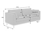 Max Winzer® 3-Sitzer-Sofa »Larsen«, hellgrau
