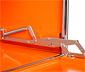 Sideboard Metall »CN3«, niedrig mit Klappenfächern, orange